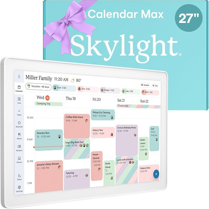 Amazon.com : Skylight Calendar Max: 27-Inch Smart Digital Calendar & Chore Chart, Family Organize... | Amazon (US)