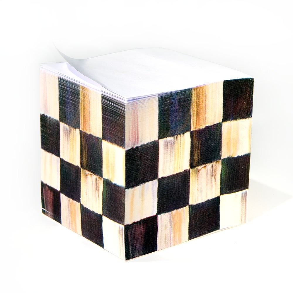 Courtly Check Sticky Note Pad | MacKenzie-Childs