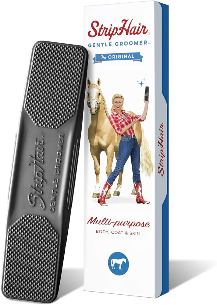StripHair Gentle Groomer - Original for Horses Dogs 6-in-1 Shedding Grooming Massage | Amazon (US)