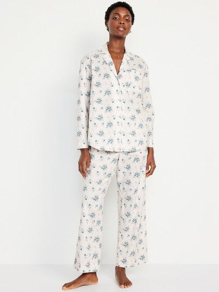 Poplin Pajama Pant Set | Old Navy (US)