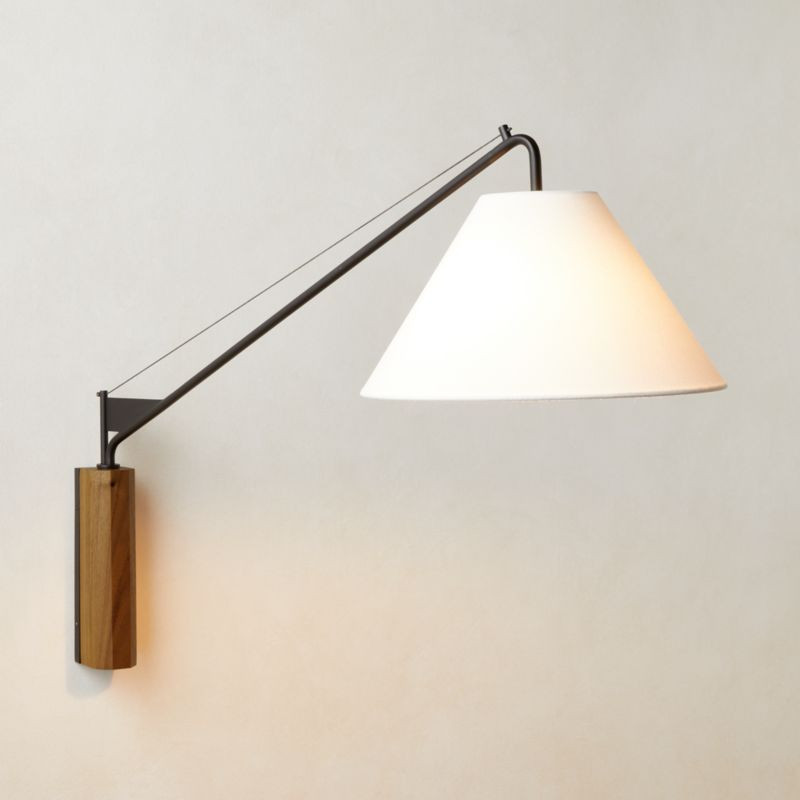 Maste Blackened Iron Wall Sconce Light + Reviews | CB2 | CB2