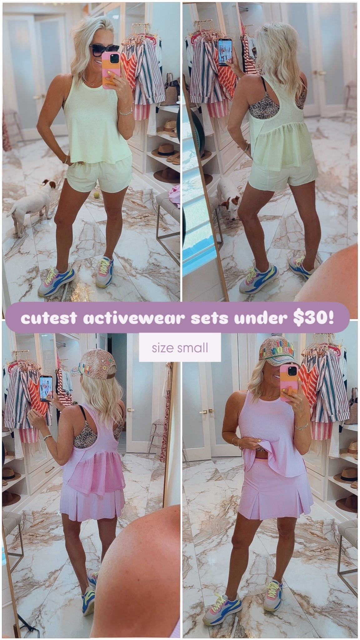 OBSESSED with these new bright colored lightweight active sets from Target - size small , linked similar bras