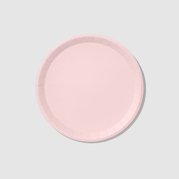 Pale Pink Classic Large Plates 10 per Pack - Etsy | Etsy (US)