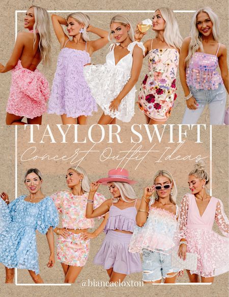 Taylor Swift - The Eras Tour Concert Outfit Ideas from Impressions Boutique 💕

Butterfly dress, rose dress, pastel dress, flower dress, light pink, light purple, sequin, light blue, Swiftie, Lover, Speak Now, Fearless, Tie Dye, Concert Outfit 




#LTKFind #LTKstyletip