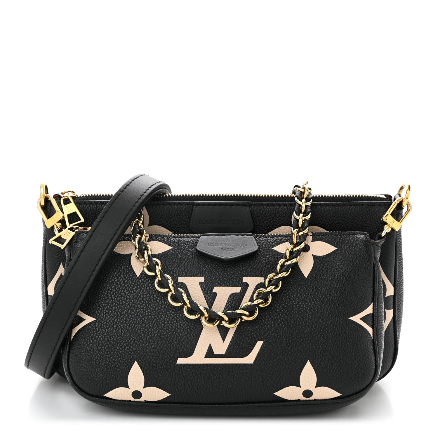 Louis Vuitton Empreinte Monogram Giant Multi Pochette Accessories Black Beige 1741088 | FASHIONPHILE (US)
