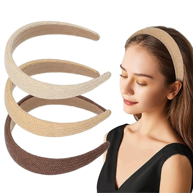 minkissy Woven Solid Color Hairband for Women Comfortable Skin-Friendly Headband Outdoor Beach Pa... | Amazon (US)