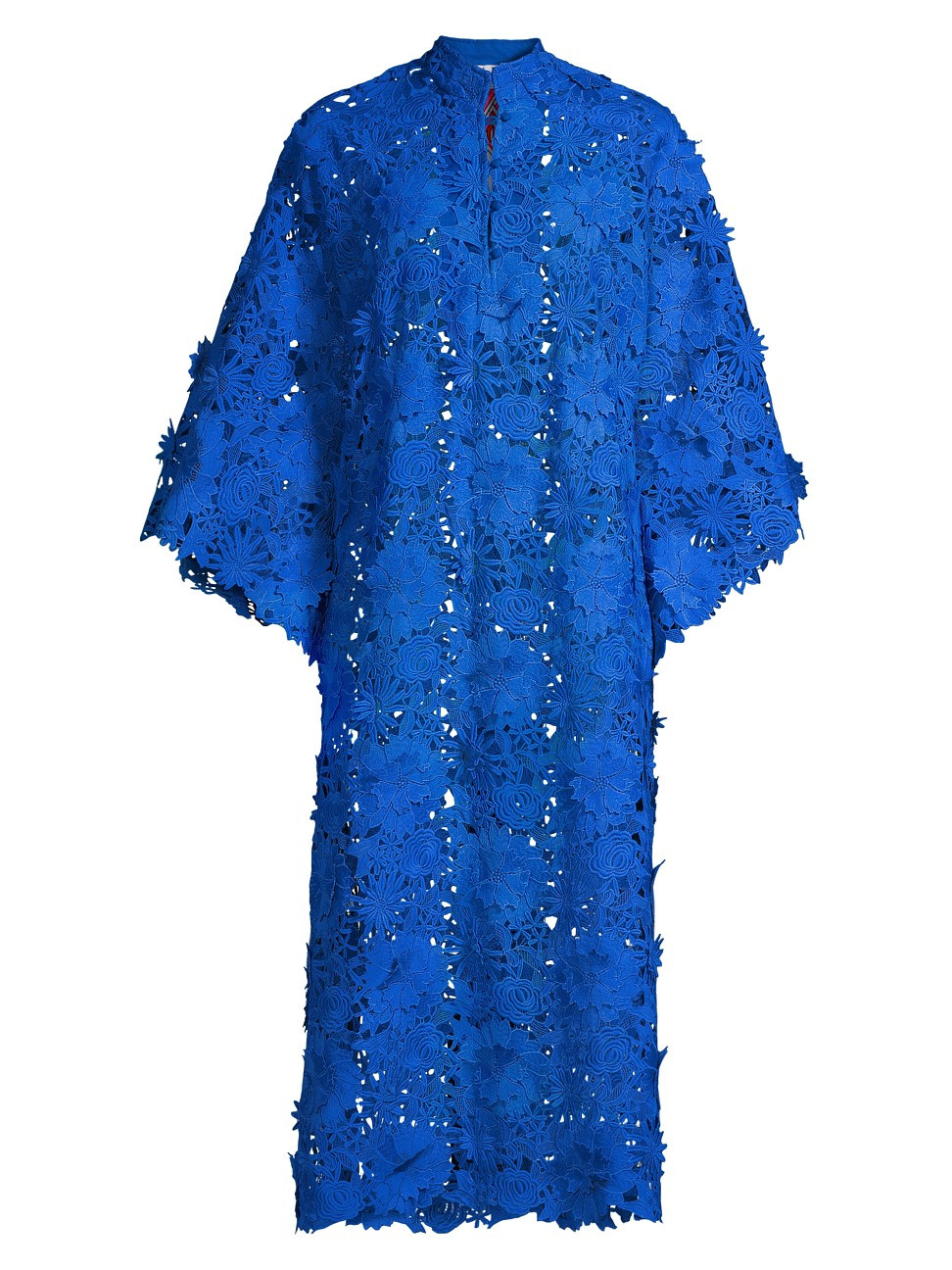 3D Floral Lace Midi Caftan | Saks Fifth Avenue