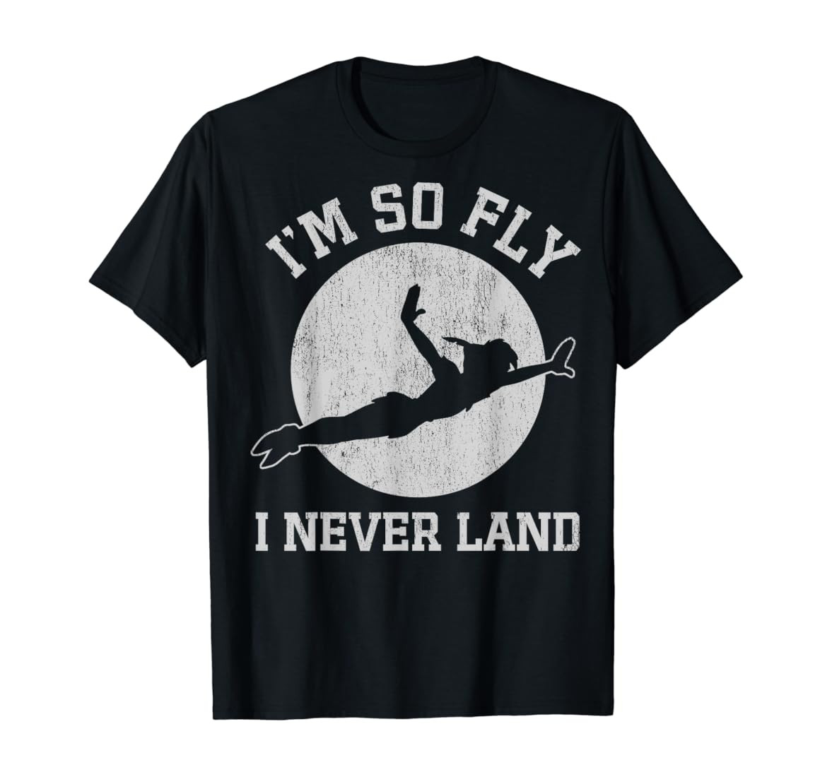 Disney Peter Pan So Fly Moon Silhouette Graphic T-Shirt T-Shirt | Amazon (US)