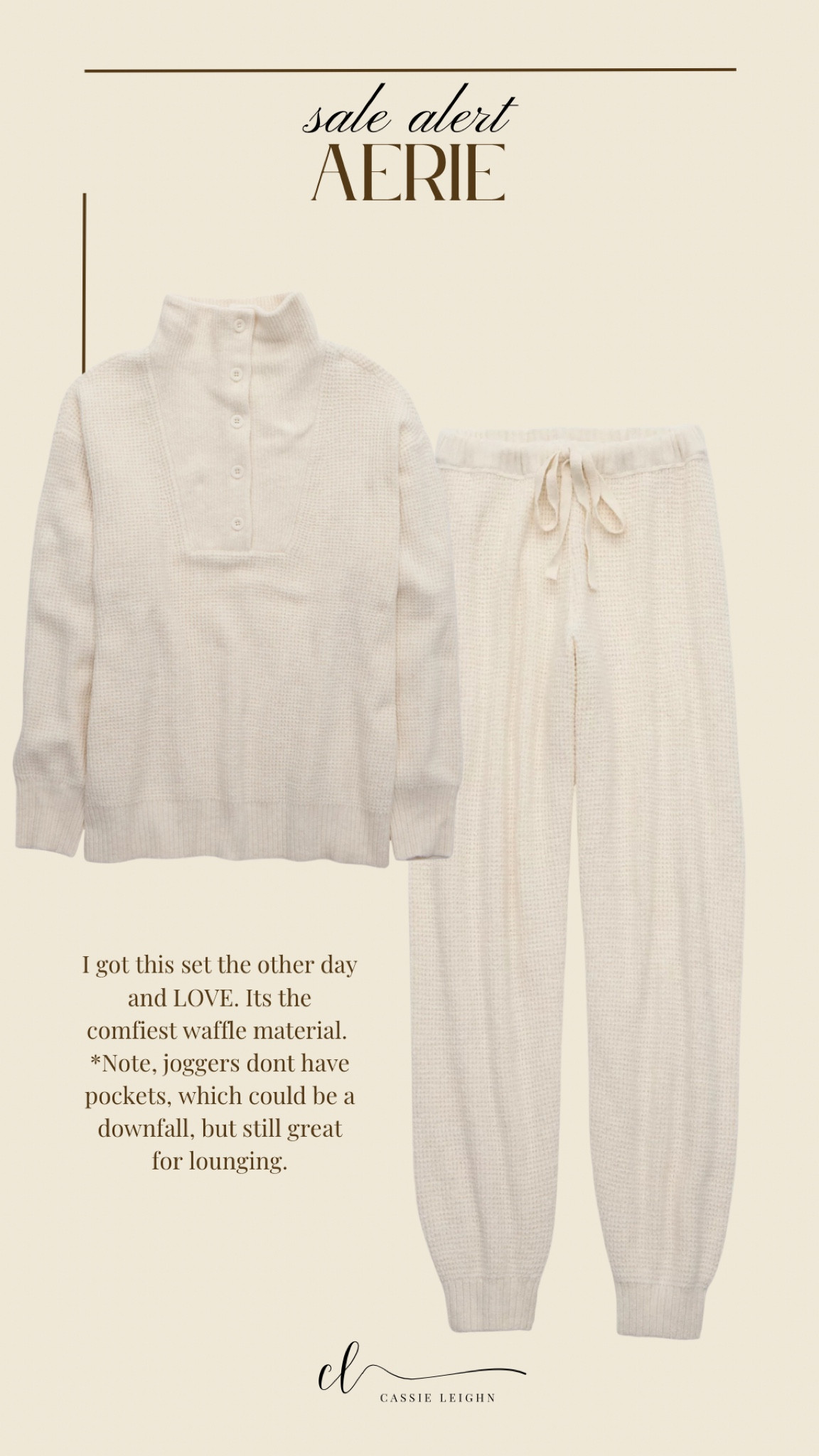 The coziest set. The only downside is the joggers don’t have pockets which makes it more of a lounge set. I get a size small  

#LTKCyberWeek #LTKGiftGuide