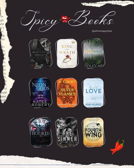 Spicy Books are coming in extra hot on the holiday gift list! Get the books your book lovers want & you too! AllTheHappyFeels

#spicybooks #booktok #bookgram #bookish #viralbooks #romance oils #darkbooks #goodreads #books #bookseries 

#LTKGiftGuide #LTKHoliday #LTKsalealert