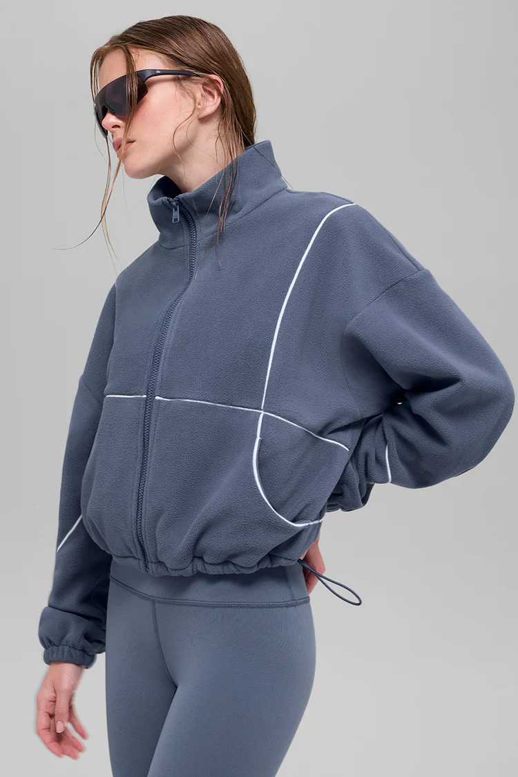 Polar Fleece Game Time Full Zip Jacket | Alo Yoga (US)