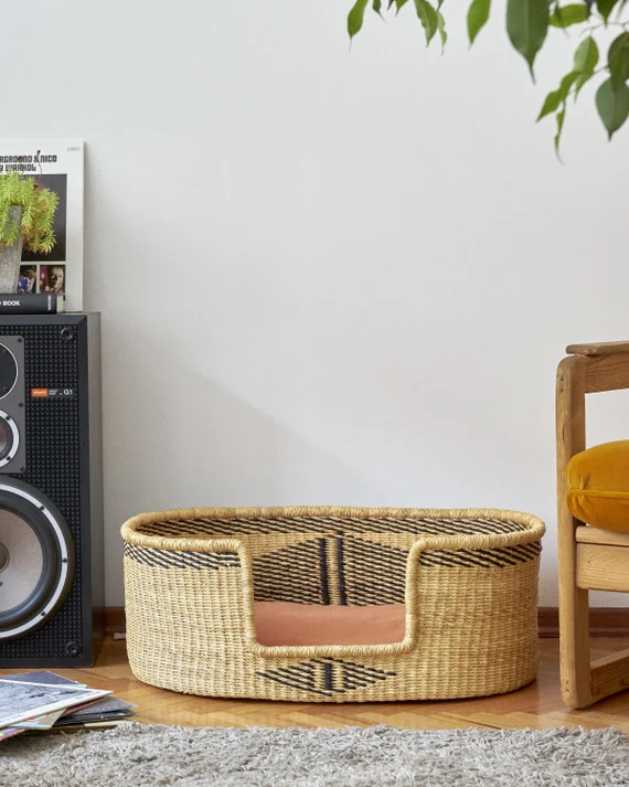 Handwoven Dog Basket, Dog Bed, Dog Furniture, Custom Pet Bed, Extra Large Dog Bed, Small Dog Bed,... | Etsy (AU)