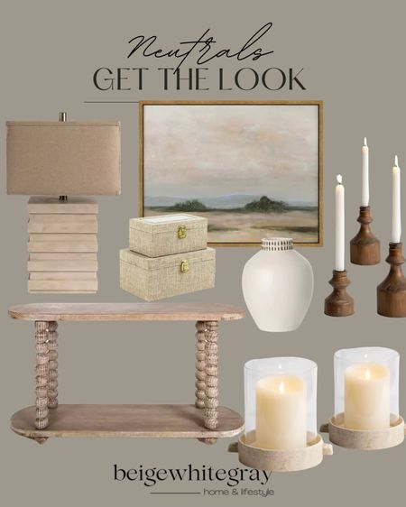 Give me neutrals!! These beautiful Kirklands finds are so good! Starting from the console and landscape art to the vase and beautiful lamp!! Love the pottery barn dupe candle holders and the decorative boxes too!! 

#LTKhome #LTKstyletip #LTKFind
