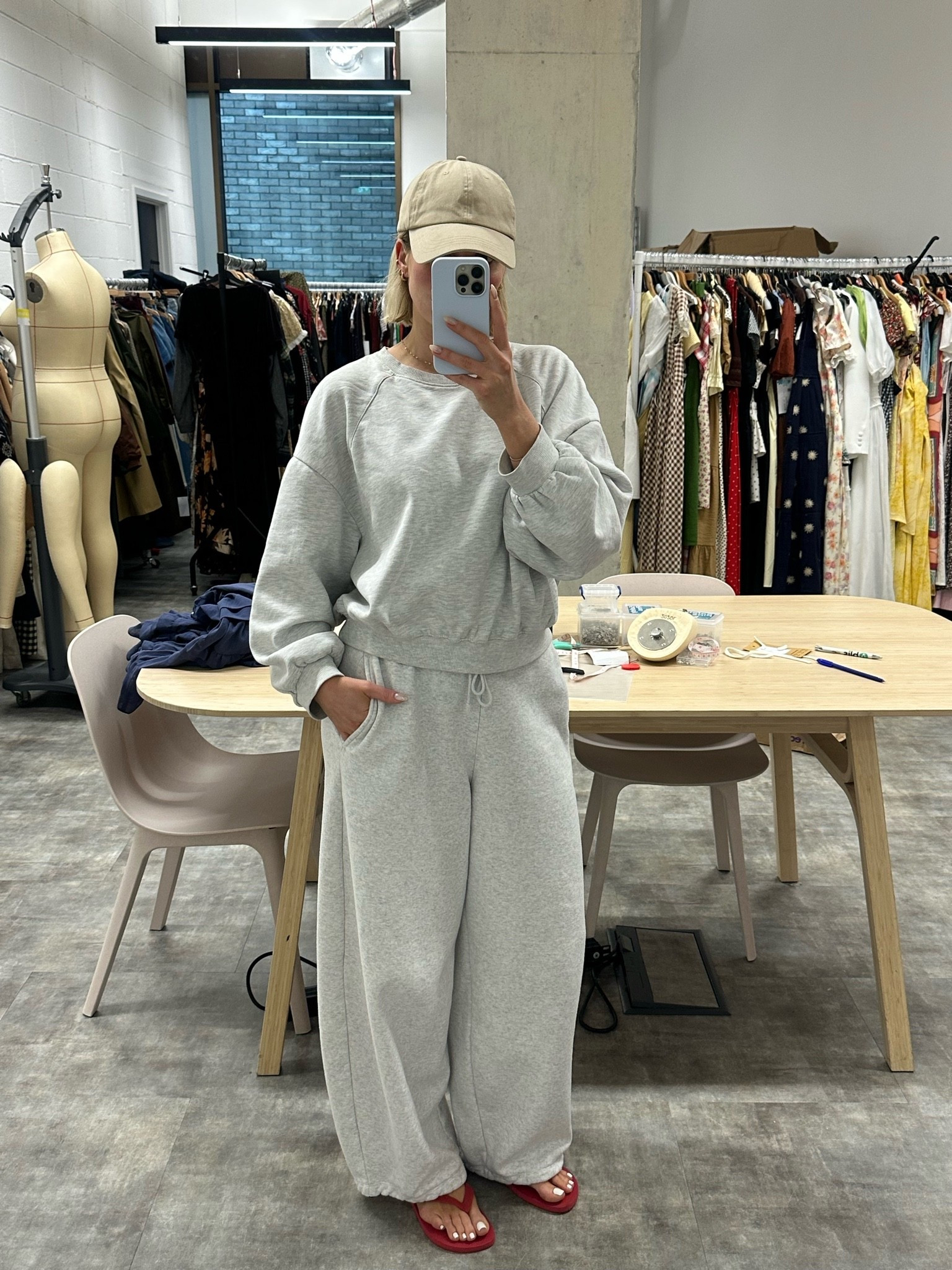 Battle leg joggers
Grey joggers
Airport outfits
Red havianans 
Red flip flops

#LTKgrwm #LTKootd