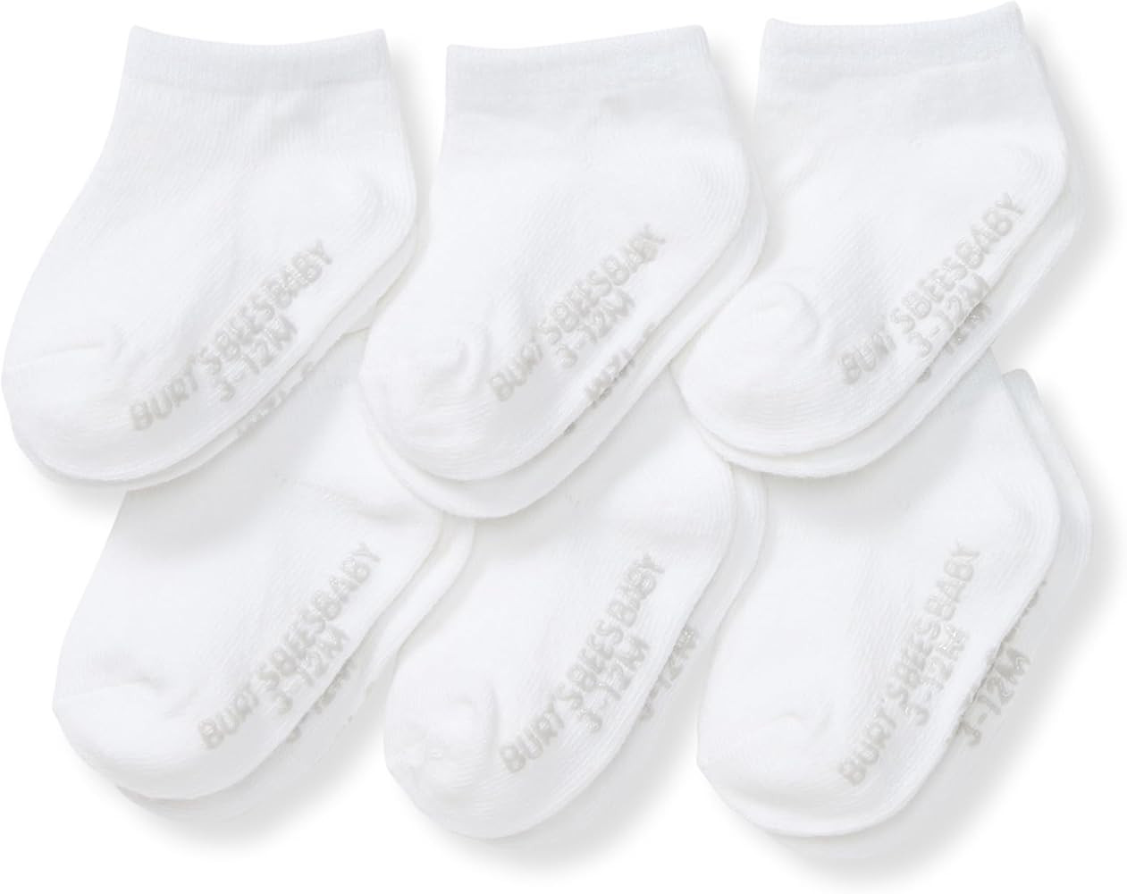 Burt's Bees Baby Unisex Baby Socks Ankle or Crew Height Made with Soft Organic Cotton, 6 Packs wi... | Amazon (US)
