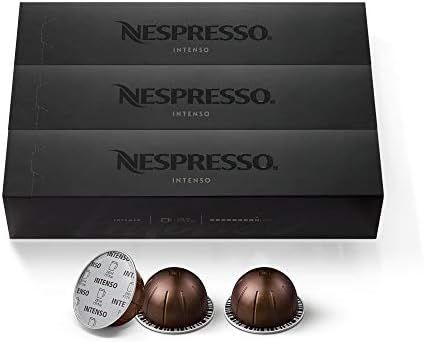 Nespresso Capsules VertuoLine, Intenso, Dark Roast Coffee, 10 Count (Pack of 3) | Amazon (US)