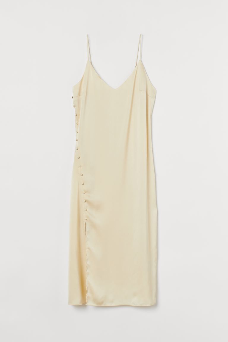 Button-detail Slip-style Dress | H&M (US)
