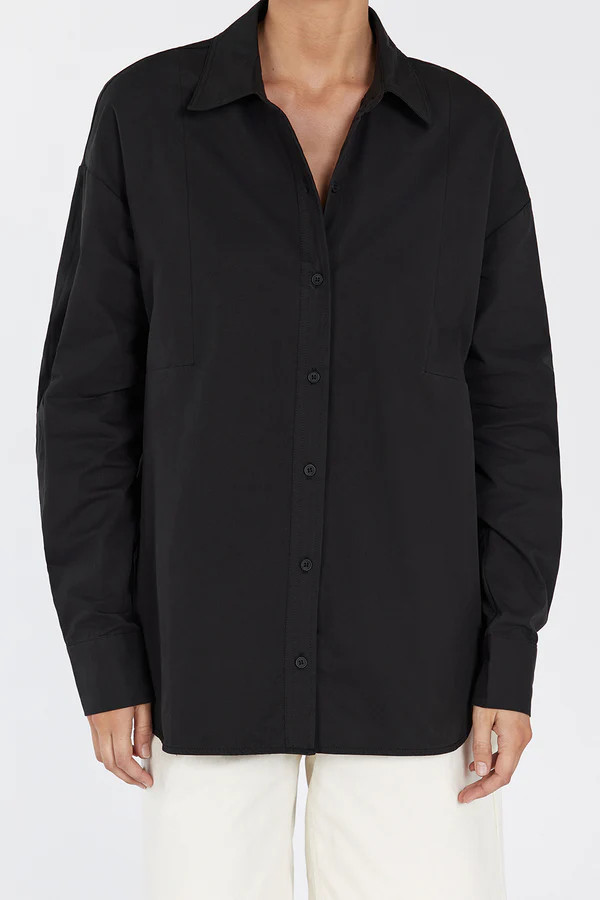MAX BLACK COTTON SHIRT | DISSH