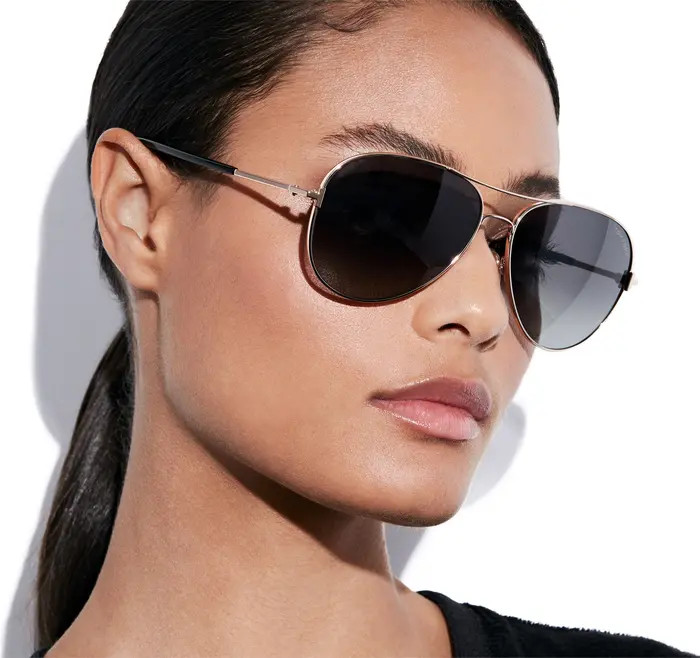 Clark 61mm Polarized Aviator Sunglasses | Nordstrom