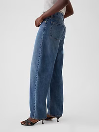 High Rise Barrel Jeans | Gap (US)