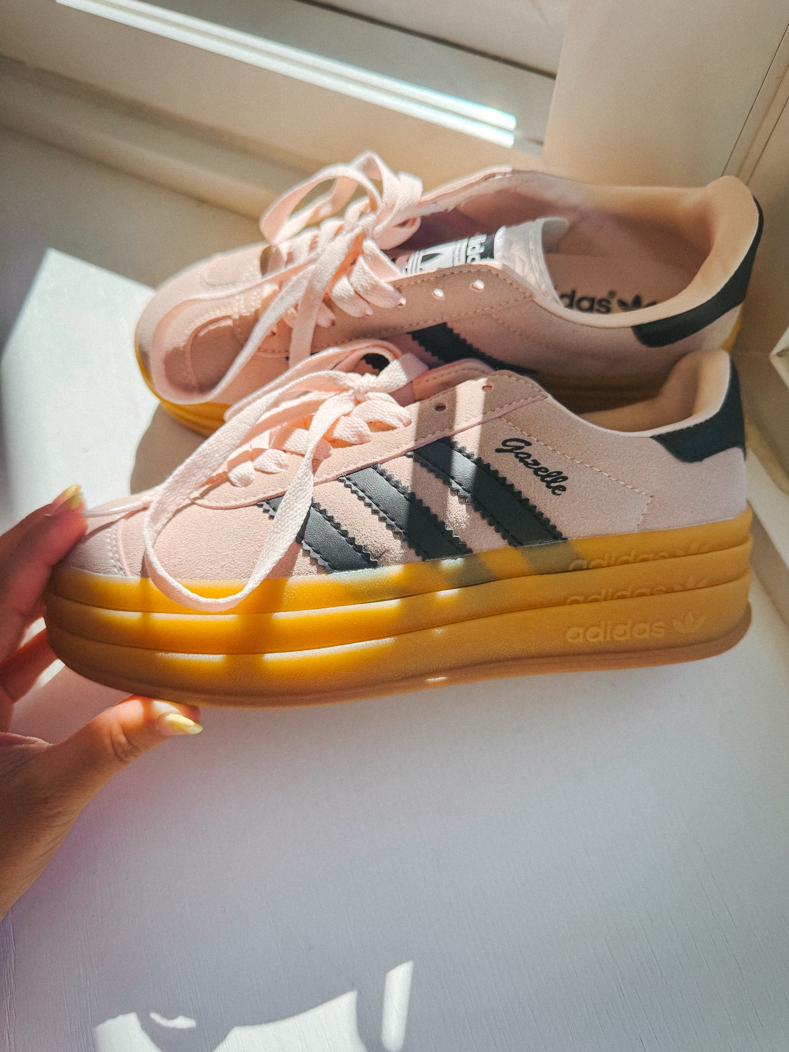 Under $50 Bold Adidas Gazelles 
Perfect pink 💞 for spring 
True to size! 


#LTKU #LTKSaleAlert #LTKShoeCrush