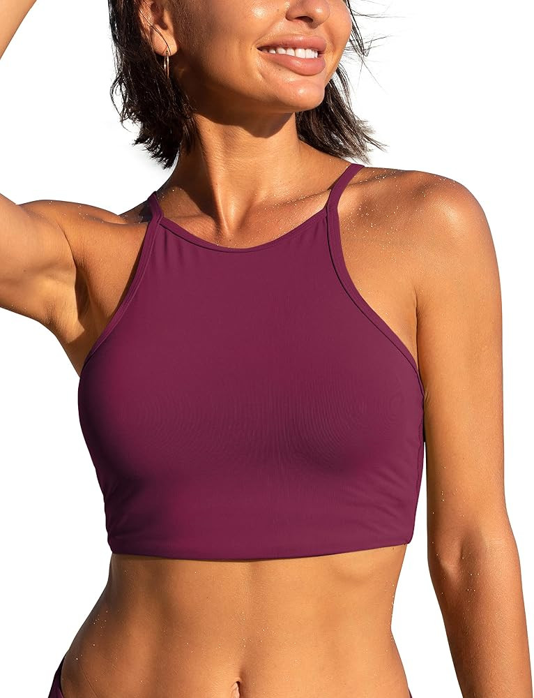 CRZ YOGA High Neck Bikini Tops | Amazon (US)