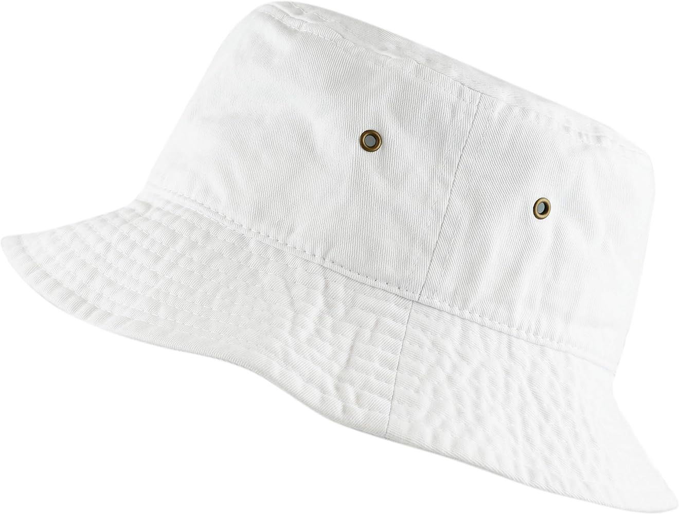 Bucket Hat - Unisex 100% Cotton & Denim UPF 50 Packable Summer Travel Beach Sun Hat | Amazon (US)