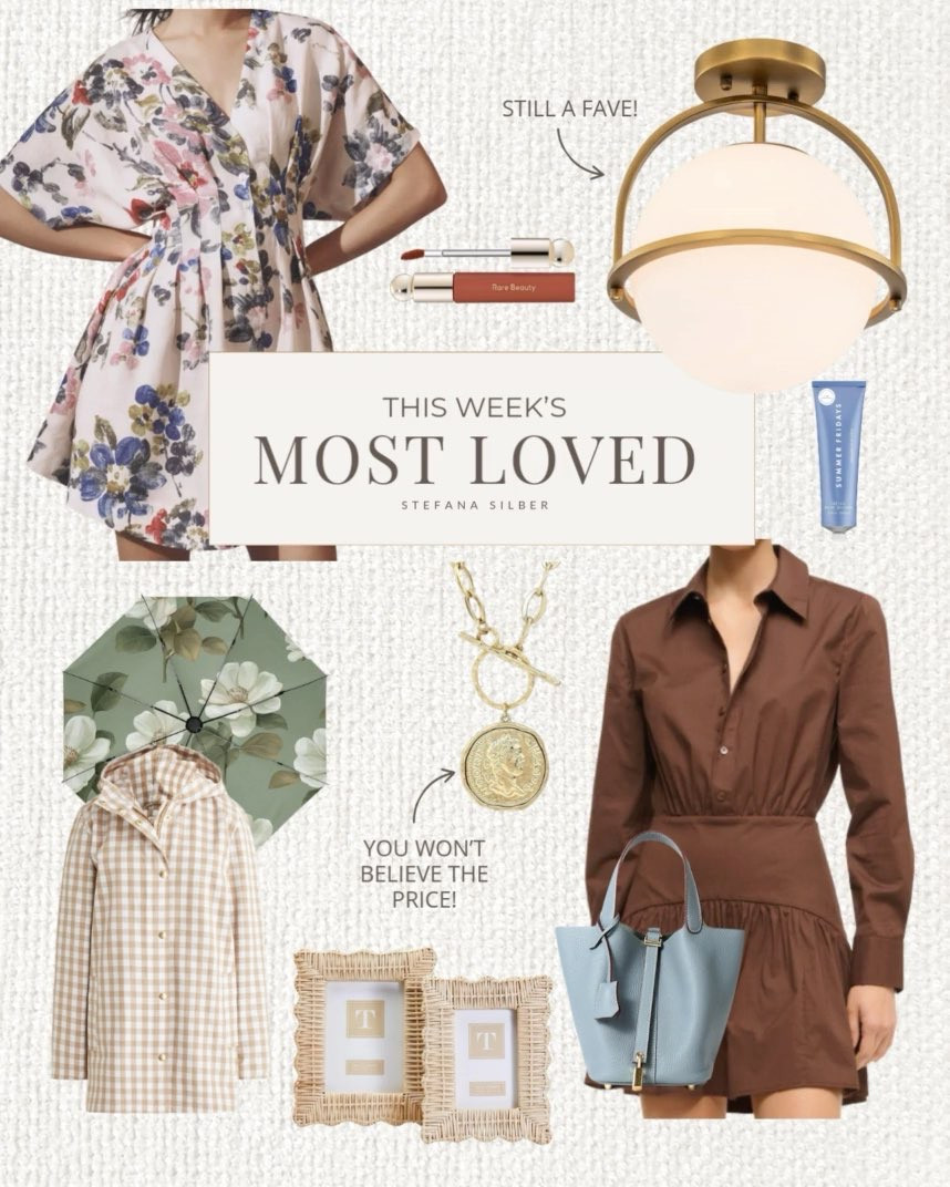 Top 10 things we loved this week!

Spring dresses, lighting, beauty finds, rainy day style, home decor, spring color combinations, Stefana Silber 

 #LTKHome #LTKStyleTip #LTKBeauty