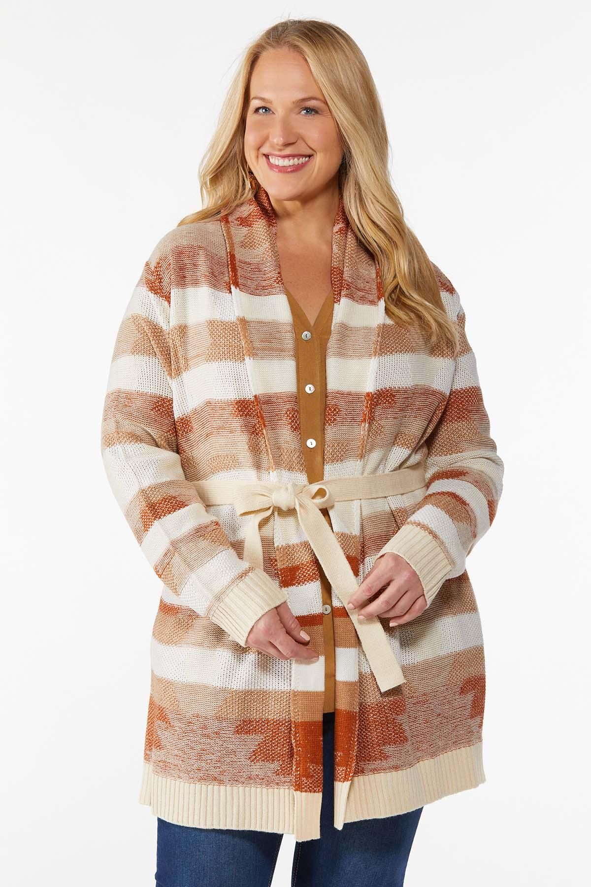 Plus Size Cozy Belted Cardigan | Cato Fashions