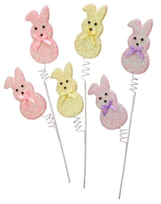 Sugared Bunny Peep Spray, Color Options | The Nested Fig