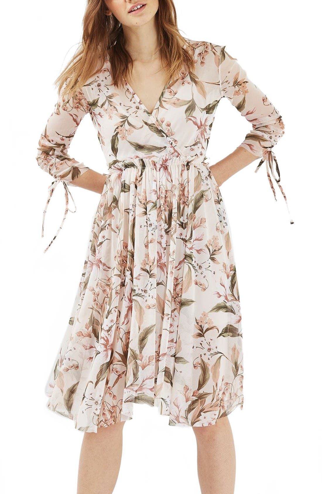 Lily Floral Mesh Dress | Nordstrom