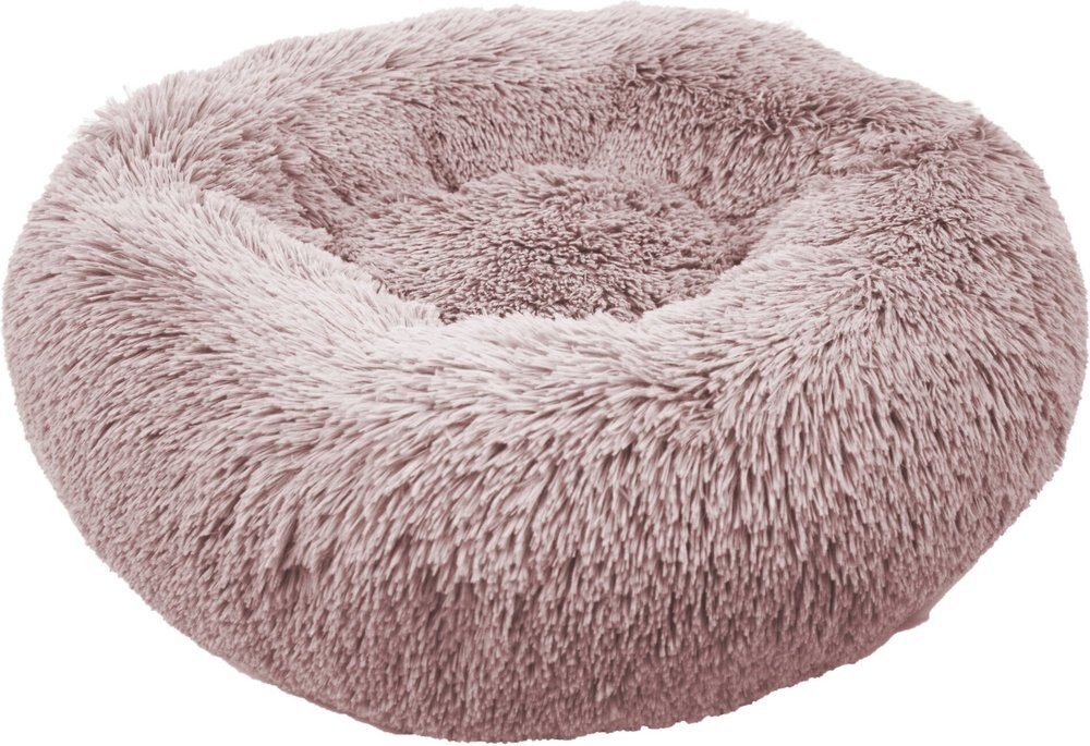 Precious Tails Super Lux Fur Bolster Cat & Dog Bed, Pink, Medium | Chewy.com
