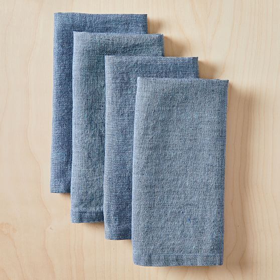 Fiber Dye Napkins, Indigo | West Elm (US)