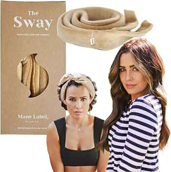Hair Curling Ribbon Wrap: The Original Sway Heatless Curling Ribbons | Luxe Velour (Camel) | Amazon (US)