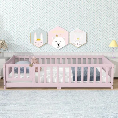 Floor Bed With Fence And Door | Wayfair North America