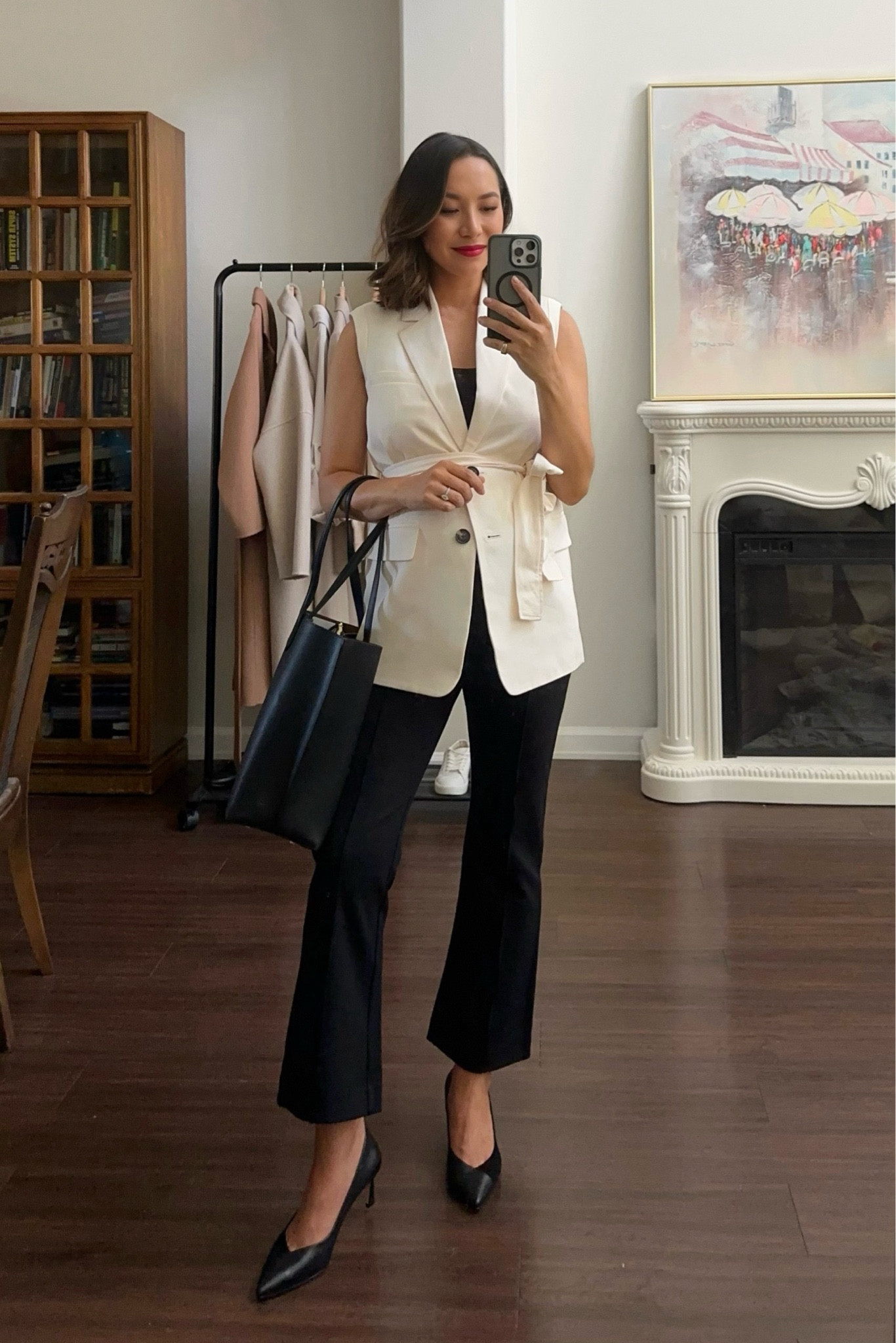 Summer workwear from Everlane 

Smart casual / office outfit / minimal style / long vest 

#LTKSeasonal #LTKWorkwear