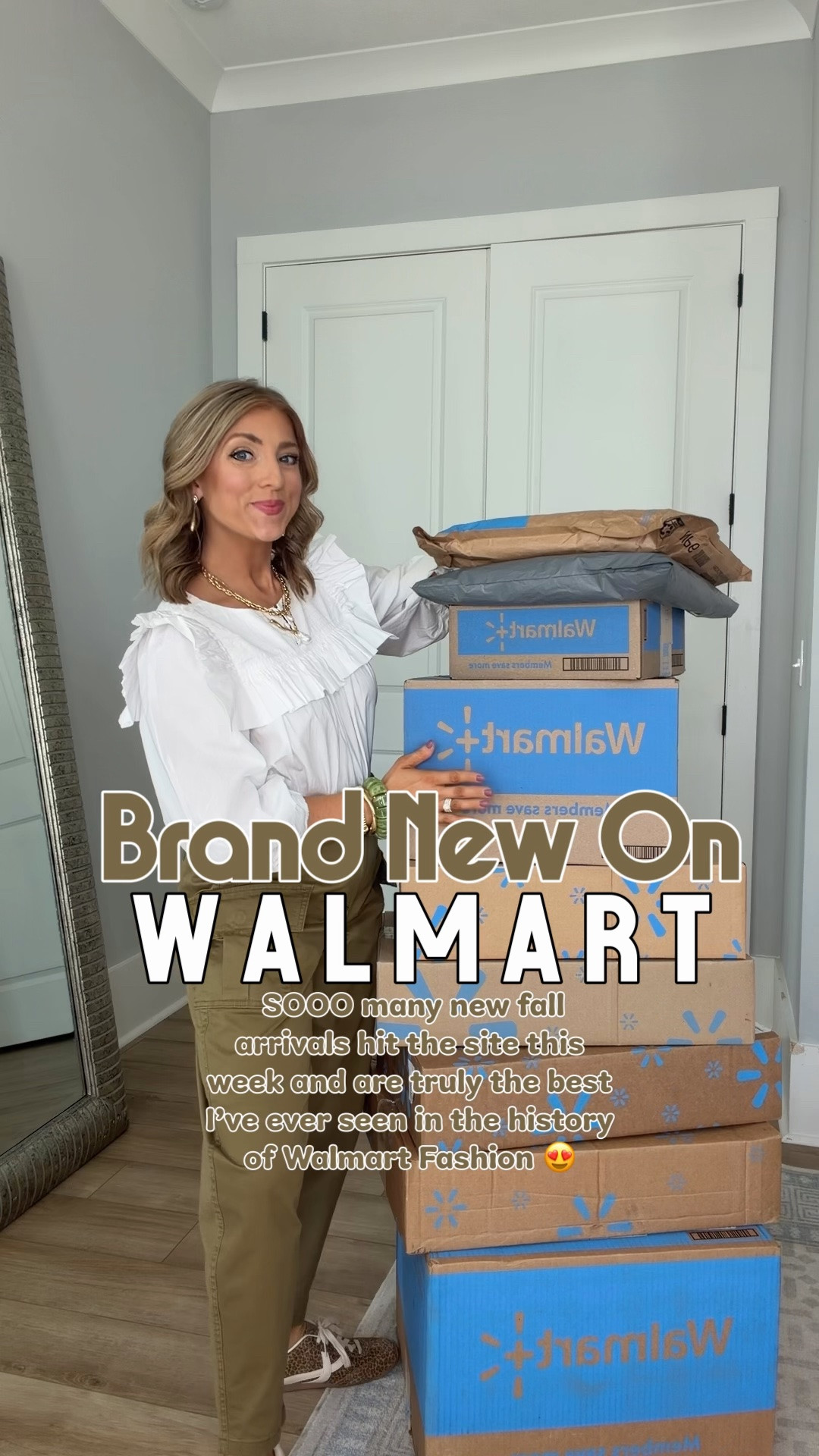 Note: first seven outfits linked in this post! I can only link 30 items in a post. See my NEXT LTK post for the last six outfits ☺️

Walmart fashion new arrivals this week are UNREAL!! 😍👏 So many of these pieces look way more expensive than Walmart prices, and I cannot get over all the colors, prints, textures and elevated details!

From cute matching sets and wide leg jeans to cable knit sweaters, denim jackets, dresses, leopard print sneakers, statement bags and the prettiest layering pieces — Walmart is absolutely bringing it with these new fashion finds! So many easy outfit ideas for transitioning from summer into cooler weather while still getting tons of wear right now. 🤎🍂

These may be some of my favorite Walmart new arrivals yet! Which outfit is your favorite?!

#WalmartFashion #WalmartFinds #WalmartNewArrivals #WalmartStyle #WalmartFashionFinds #WalmartOutfits #AffordableFashion #AffordableStyle #WalmartClothing #OutfitIdeas #OutfitInspo #EverydayStyle #FallFashion #FallOutfits #WalmartFallFashion

#LTKPetite #LTKootd