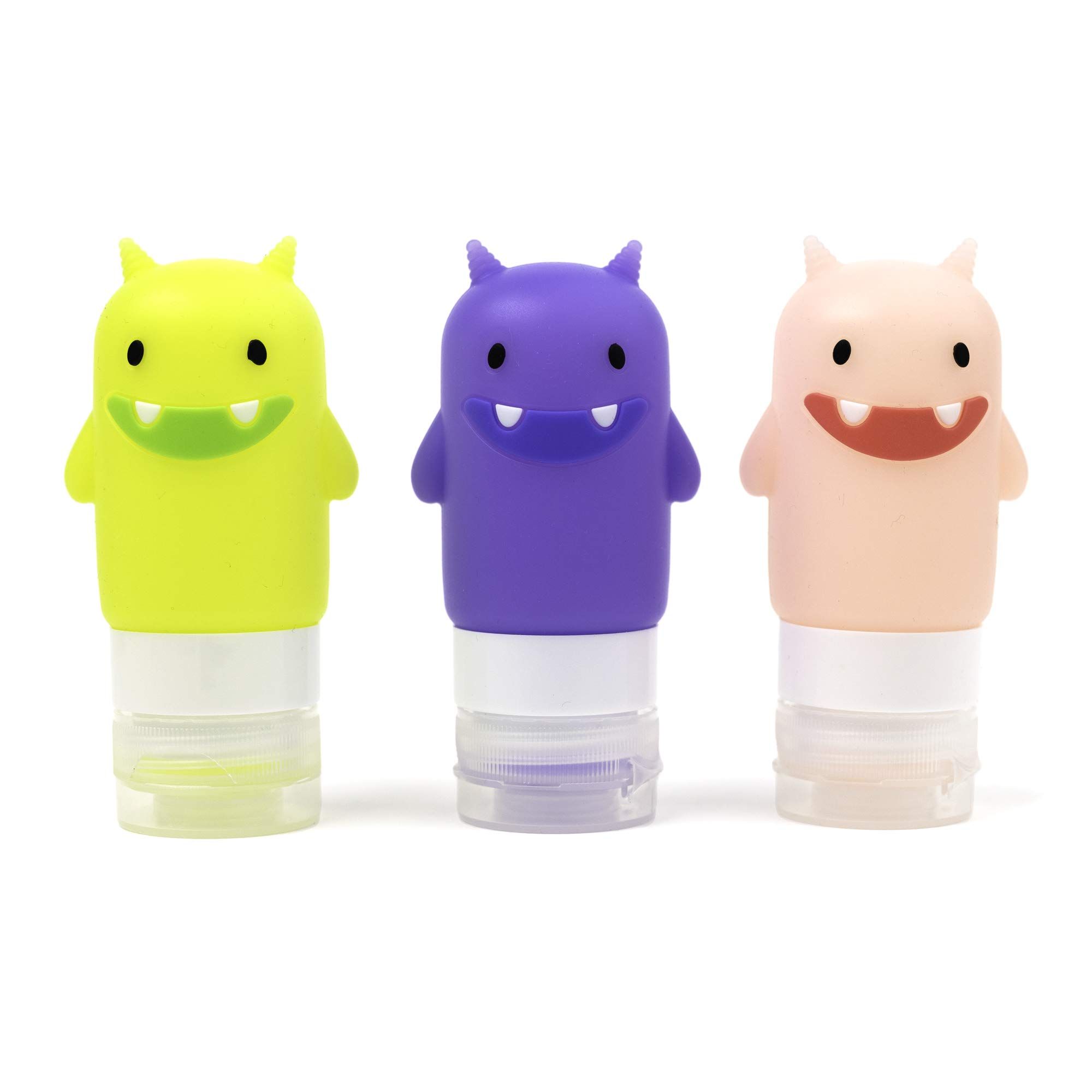 Yumbox Silicone Squeeze Bottle (Set of 3 - Funny Monsters) Leakproof Mini Condiment Squeeze Bottl... | Amazon (US)