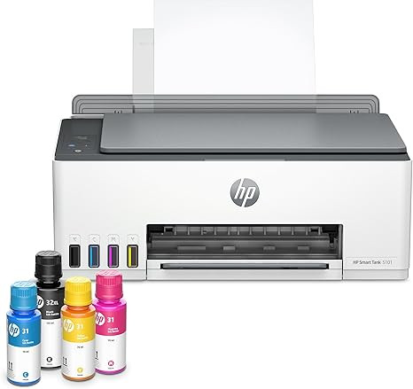HP Smart Tank 5101 Wireless All-in-One Ink Tank Printer with 2 years of ink included, Print, scan... | Amazon (US)