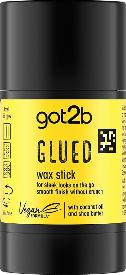 got2b Glued Wax Stick 50g, Long-Lasting Styling Wax Stick, Clear Hair Wax Stick for Slick Looks O... | Amazon (UK)