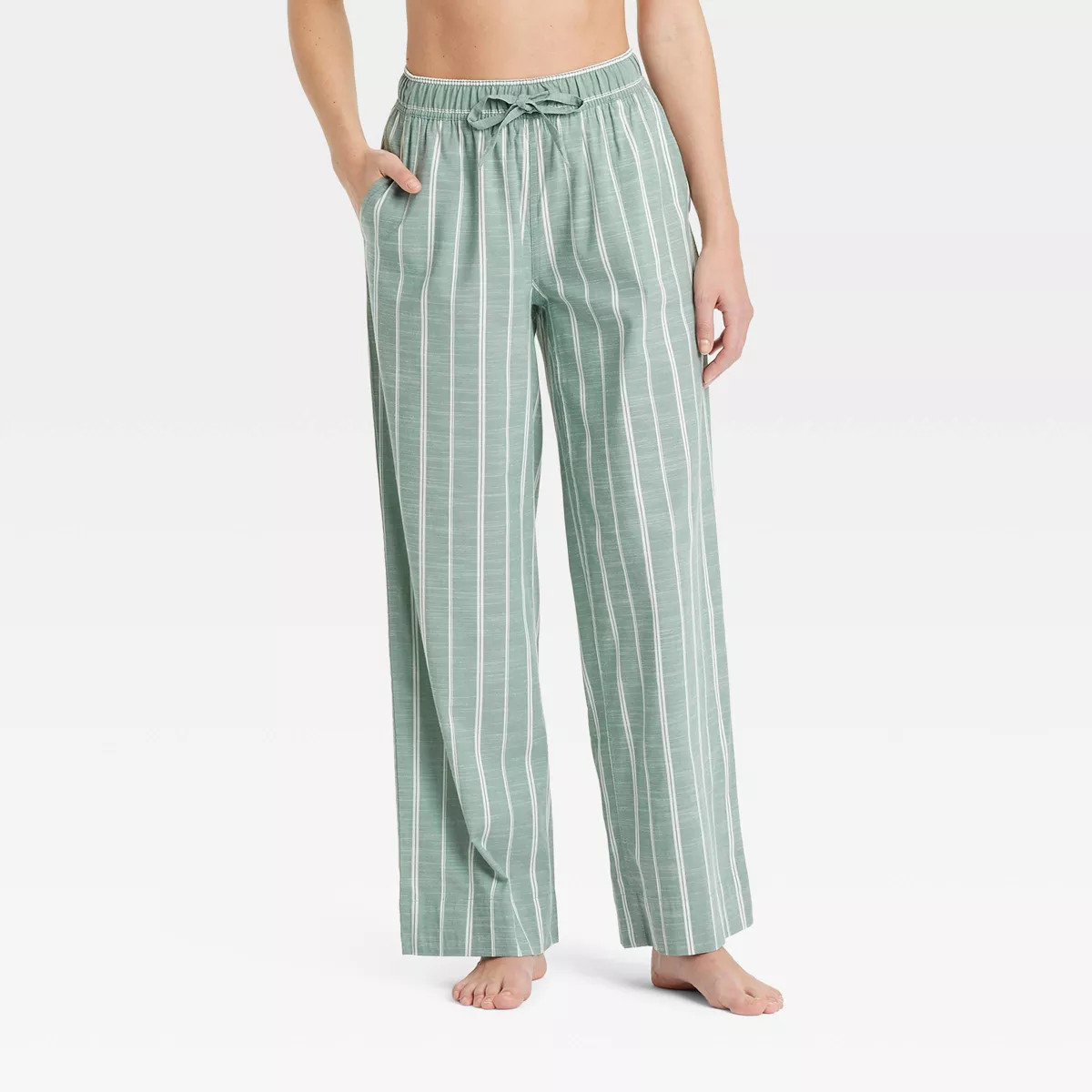 Women's Striped Cotton Blend Pajama Pants - Auden™ | Target