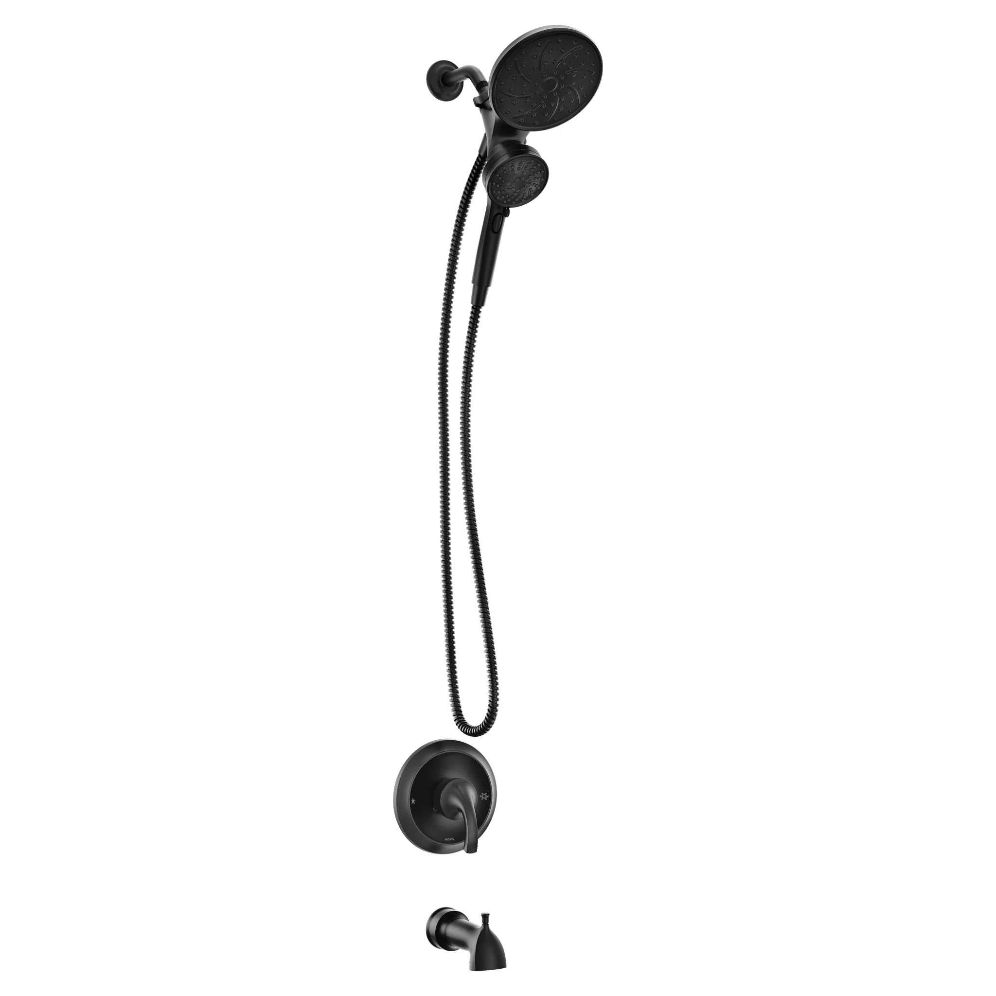 Moen Engage Tub and Shower Faucet with Magnetix Dual Shower Heads, Valve Included & Reviews - Wayfair Canada | Wayfair North America