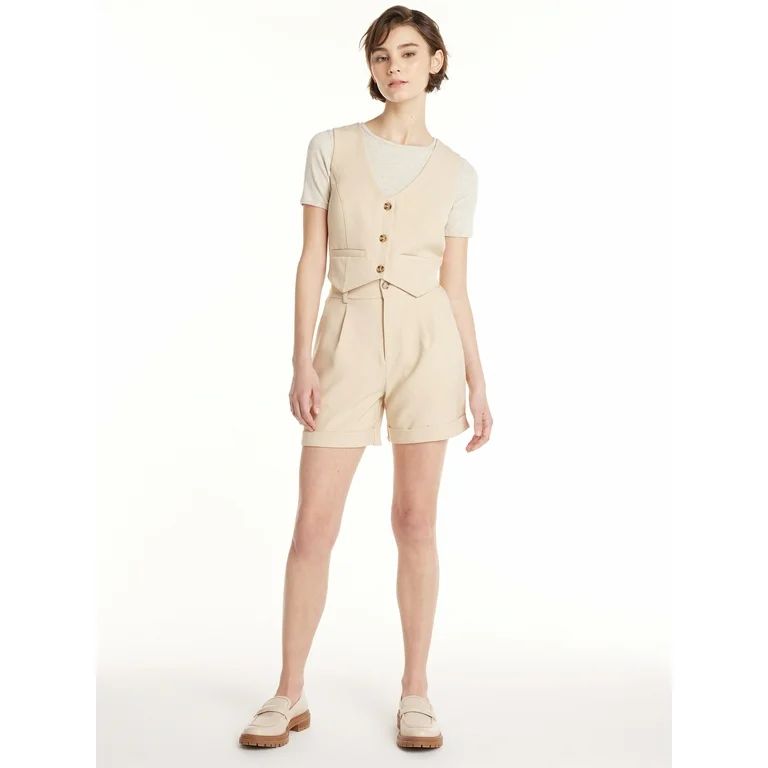 Madden NYC Women's Suiting Short, 5.5” Inseam, Sizes XS-3XL | Walmart (US)