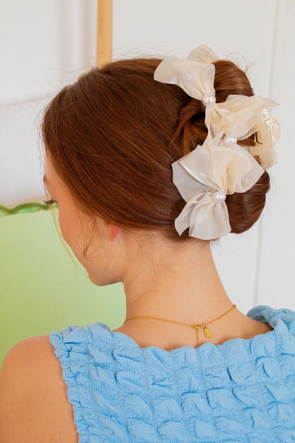 Bows 'n' Pearl Claw Clip | Shop Andi