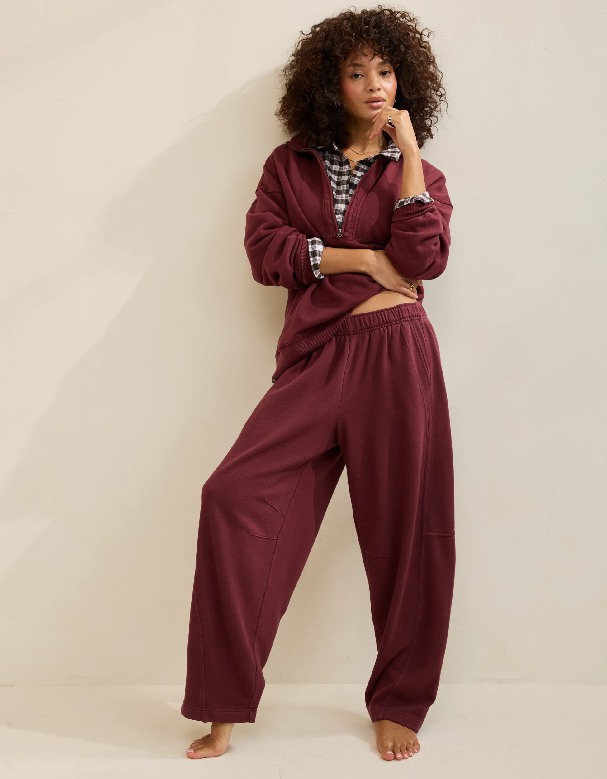 Aerie Oh Zip! Barrel Pant | Aerie