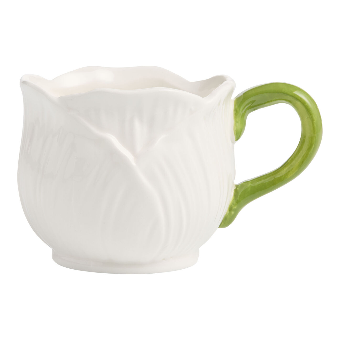 Flower Bud Hand Painted Figural Ceramic Mug | World Market