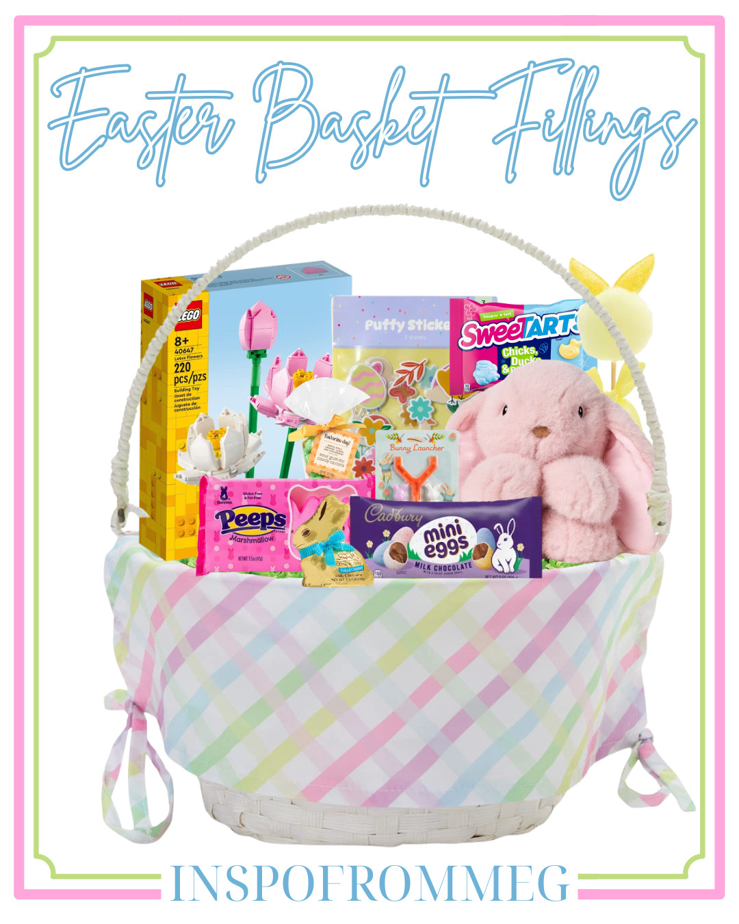 easter basket ideas, big kid easter basket, tween girl easter, teen easter basket, pastel plaid basket, colorful easter decor, spring gift ideas, curated easter basket, candy and toy mix, non candy easter ideas, lego flowers set, lego botanical collection, sweetarts chicks and ducks, cadbury mini eggs, peeps marshmallows, chocolate bunny, plush pink bunny, putty stickers, arts and crafts gifts, creative kids gifts, target easter finds, amazon easter finds, walmart easter finds, LTK easter, preppy kids aesthetic, southern mama style, girly easter basket, holiday gifting inspo, seasonal styling, thoughtful easter ideas, aesthetic easter, classic easter candy, bunny themed gifts, kids gift guide, spring basket styling 

 #LTKmomlife #LTKSeasonal #LTKBaby