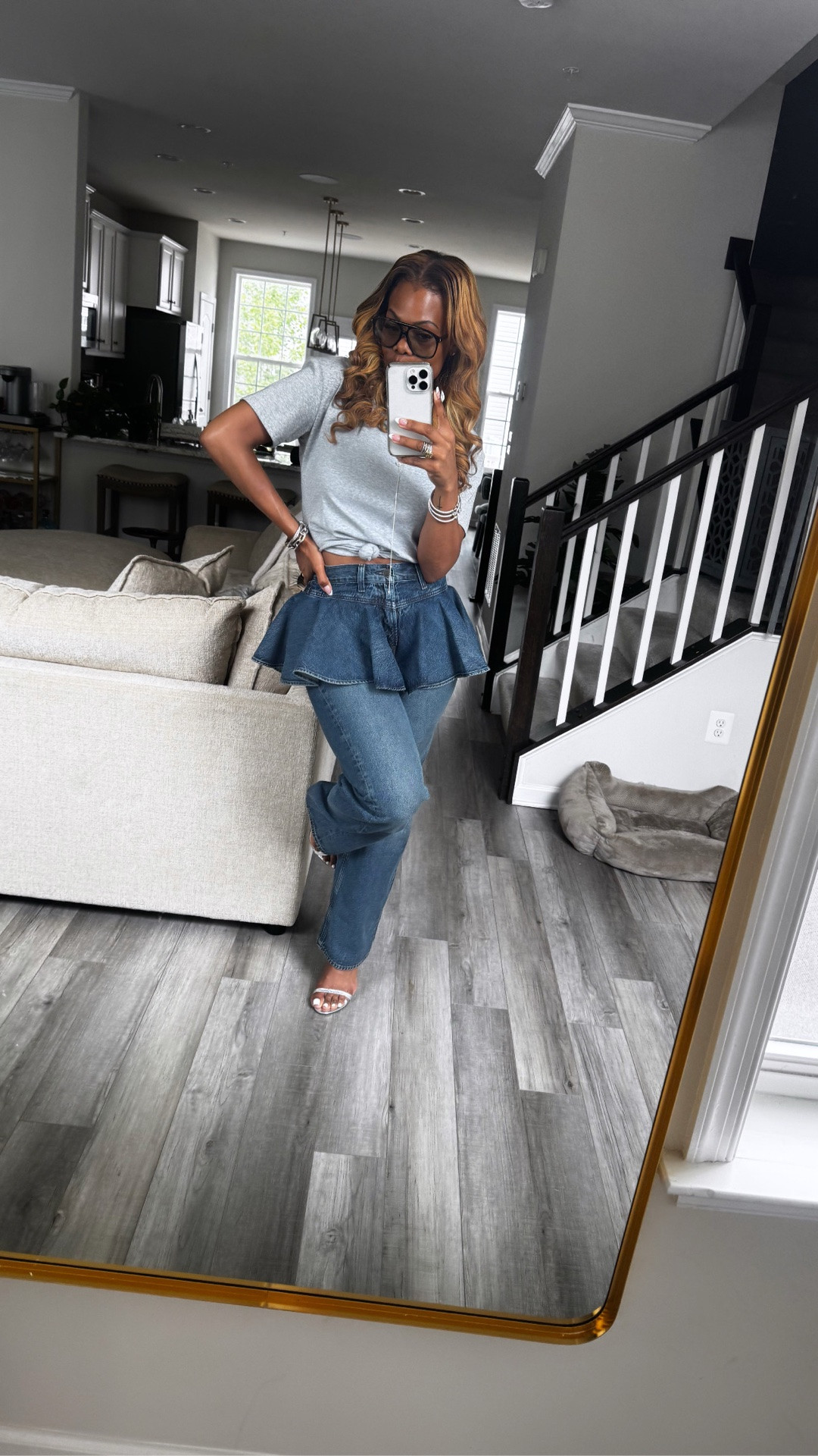 Peplum jeans are having a moment and I’m here for it.

#LTKMidsize #LTKootd #LTKgrwm