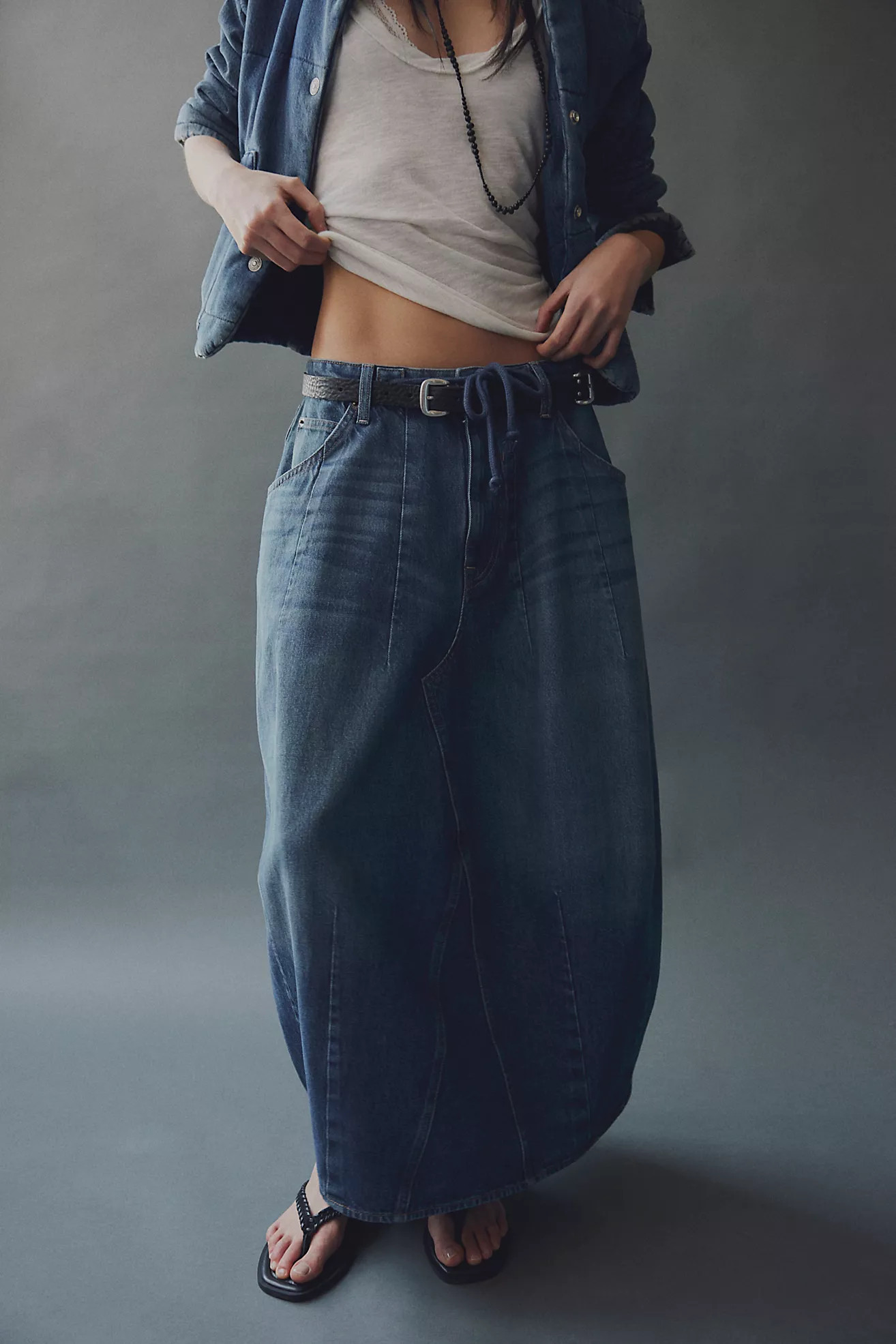 We The Free Bittersweet Denim Maxi Skirt | Free People (Global - UK&FR Excluded)