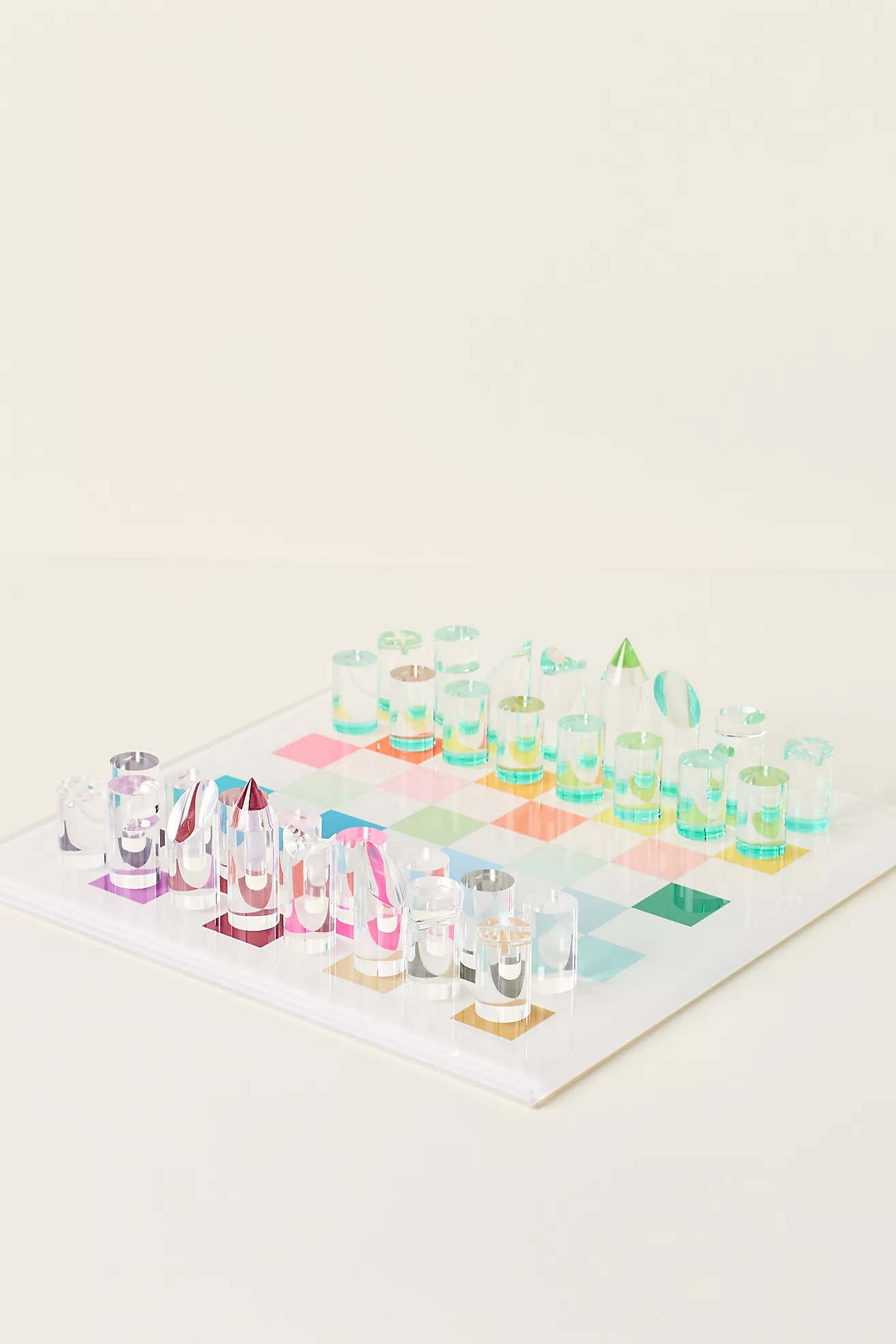 Nicolette Mayer Acrylic Chess Board Game | Anthropologie (US)